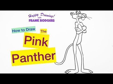 How to Draw the Pink Panther. Cartoon Characters #3...