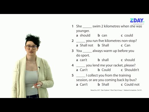Język angielski klasa 7. Modal verbs - czasowniki modalne. Ćwiczenie z podręcznika Teen Explorer 7