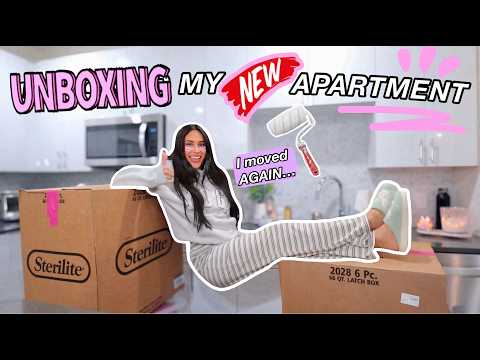 UNBOXING my *entire* NEW APARTMENT in less than 48 hrs | honeybobabear