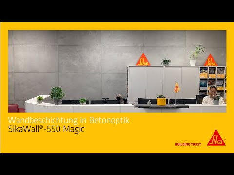 Sichtbetonwand mit SikaWall®-550 Magic schnell erklärt