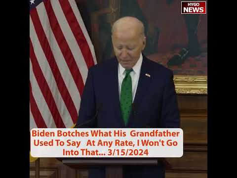 Biden Reads Quote Directly From Notes, Cracked Jokes; Slowly Descends Steps