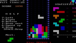 DOS Game: Tetris (1986 AcademySoft)