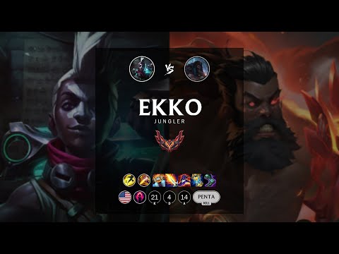 Ekko Jungle vs Udyr - NA Grandmaster Patch 12.16
