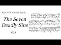 Kurt Weill & Bertolt Brecht - The Seven Deadly Sins (Die sieben Todsünden) (1933) [Score-Video]