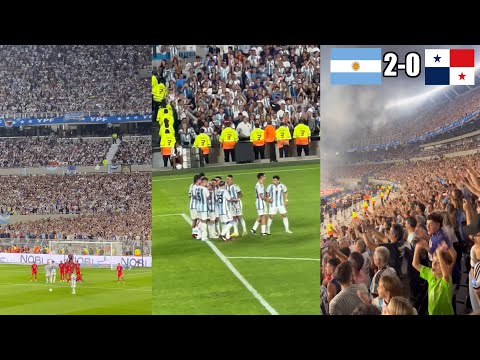Argentina Fans Go Completely Crazy As Messi Scores A Free Kick Goal In The First Match After The WC