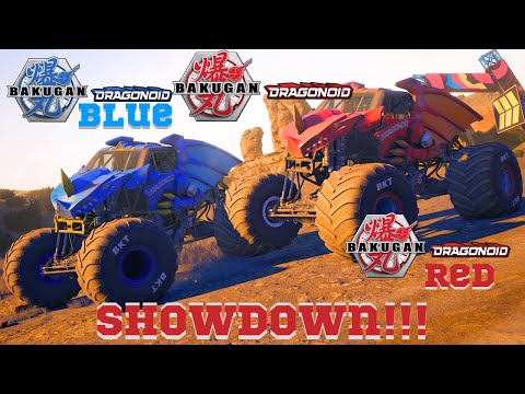Monster Jam Showdown Dragonoid Showdown Red VS Blue