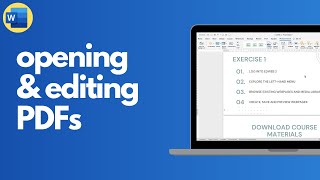 How to open and edit a PDF in Microsoft Word