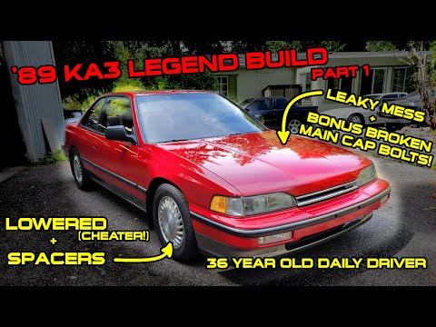 1989 KA3 Legend Coupe Build Teil 1 - Erwerb, Lackpolitur, geflochtene Bremsleitungen, Tieferlegung