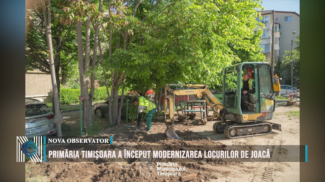 Primăria Timișoara a început modernizarea locurilor de joacă