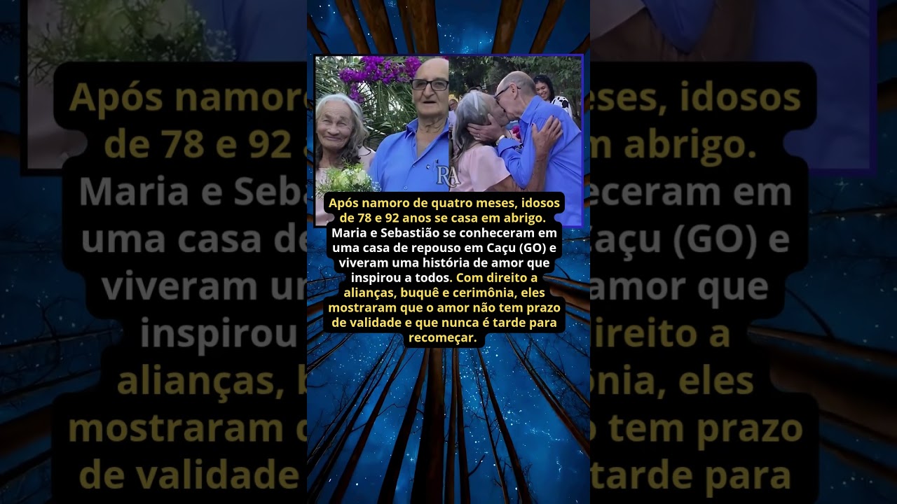 IDOSOS DE 92 E 78 ANOS PROVAM QUE NUNCA É TARDE PARA RECOMEÇAR #shortsfeed #viralvideo #noticias