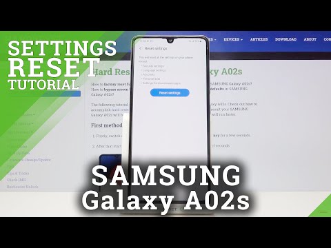 How to Reset Settings in SAMSUNG Galaxy A02s – Restore System Default Settings
