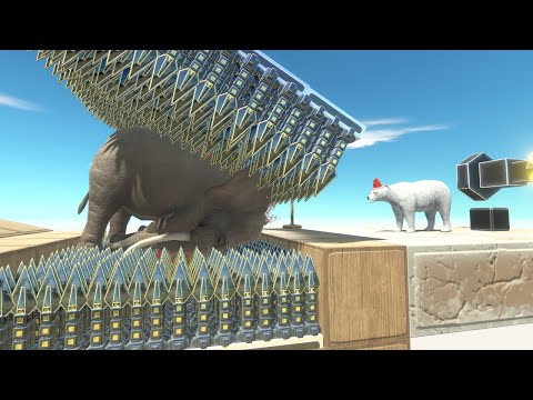 Sandwich Trap With Spikes | Who Can Survive? - Animal Revolt Battle Simulator