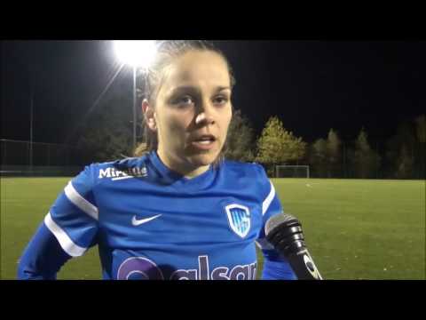 20161105   Interview met Riete Loos na de wedstrijd KRC Genk Ladies   KSK Heist