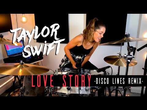 Taylor Swift - Love Story (Disco Lines Remix) | DRUM COVER Domino Santantonio