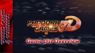 Pandora Games 3D - Full Game List Overview