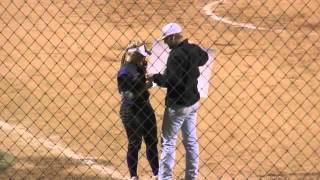 Softball Promposal at Home Plate