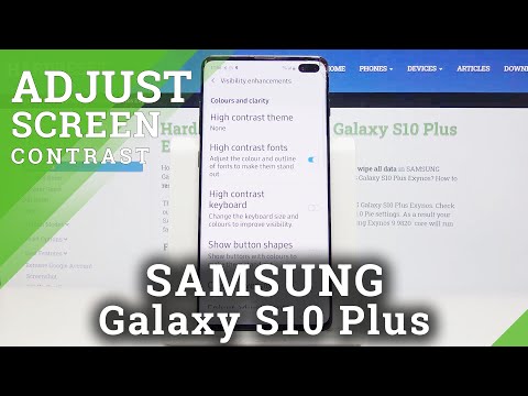 How to Activate High Contrast Text in SAMSUNG Galaxy S10 Plus – Display Settings