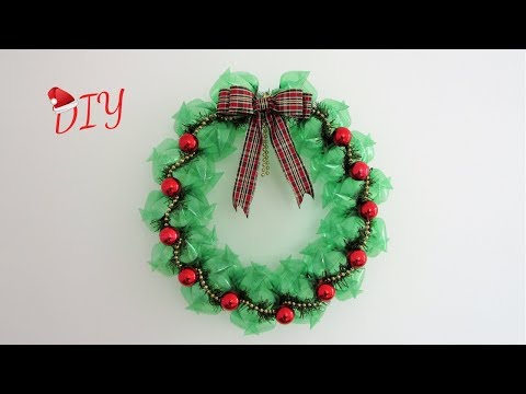 DIY Especial de Natal 2018 #3🎄🎅Guirlanda de natal feita com garrafas pet