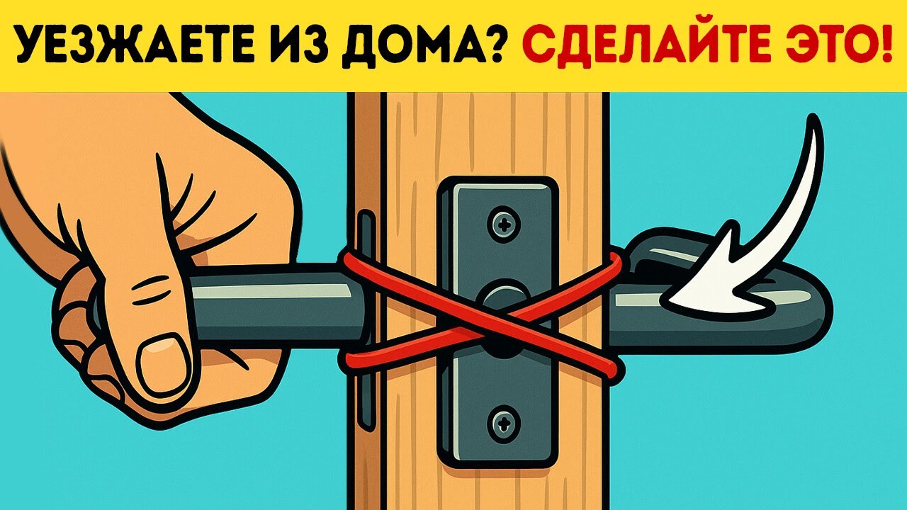 Простой трюк с резинкой может обезопасить вас в доме