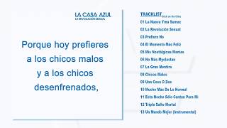 La Casa Azul -  Chicos Malos (Letra)