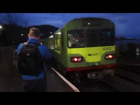 IE DART class 8100/8300 seen departing killiney