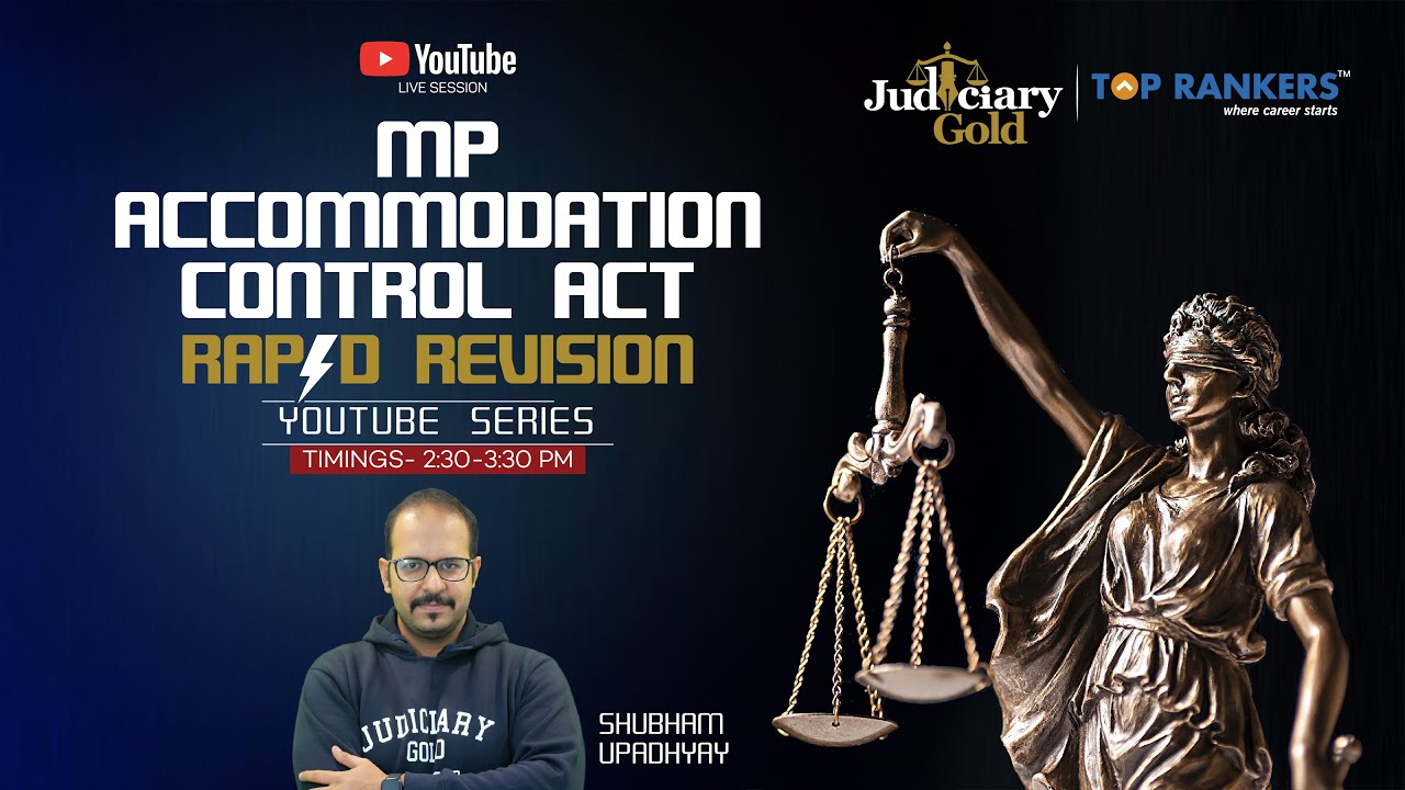 MP Accommodation Control Act | Rapid Revision for MPCJ 2020-2021 | MPCJ Rapid Revision Series
