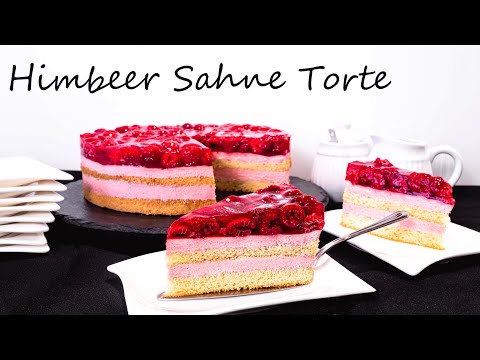 traumhaft leckere Himbeer-Sahne-Torte | die perfekte Torte für heiße Sommertage
