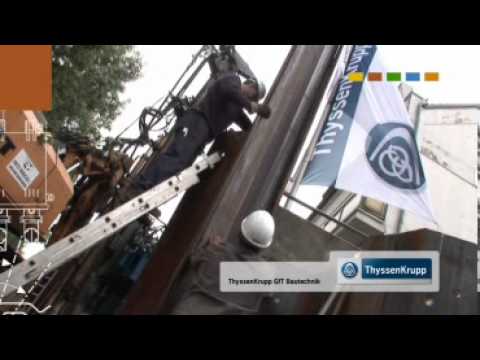 Einbring- und Ziehtechnik der ThyssenKrupp Bautechnik