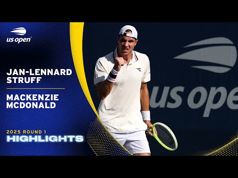 Jan-Lennard Struff vs. Mackenzie McDonald Highlights | 2025 US Open Round 1