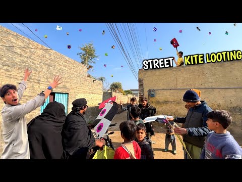 😱*Street kite looting* || Caught many kites🪁 || Har jaga gudy hi gudy🥵 || Full on looting scenes😈