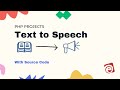 Text To Speech Text To Speech Converter Using PHP With Source Code E Siksha