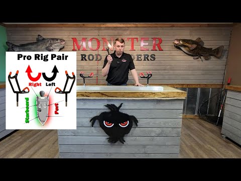 Pro Tandem Pack, the benefit to having Left and right handed rod holders for boats