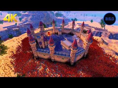 The Spartan Legion Siege of the Medieval Castle - Ultimate Epic Battle Simulator UEBS 4K Video