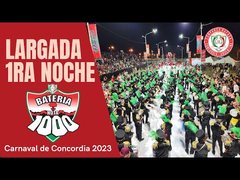 Largada Batería Nota 1000- Carnaval de Concordia 2023