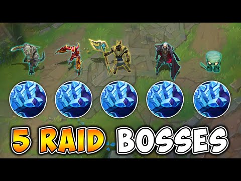 WHEN 5 RAID BOSSES ARE ON THE SAME TEAM (20,000+ COMBINED HEALTH)