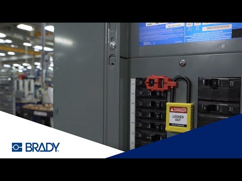 Блокиратор узких автоматических выключателей Brady видео