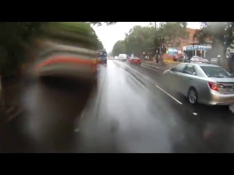 Bad Driving around a Sydney Cyclist - September to December 2015