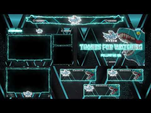 Dinosaur Twitch Streaming Animated  Package