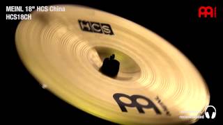 Video thumbnail for Meinl HCS18CH China by MusicMax Hr