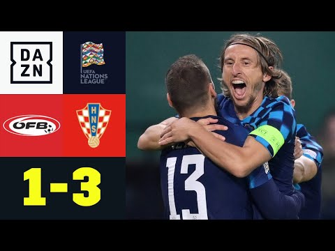 Kroatien bleibt Erster, Rangnick steigt ab: Österreich - Kroatien 1:3 | UEFA Nations League | DAZN