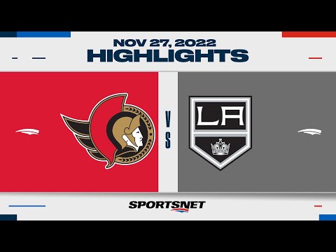 NHL Highlights | Senators vs. Kings - November 27, 2022
