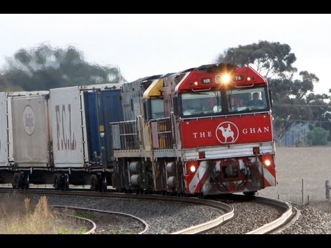 4PM6 Freight Train at Kiata - Australian Trains, Victoria
