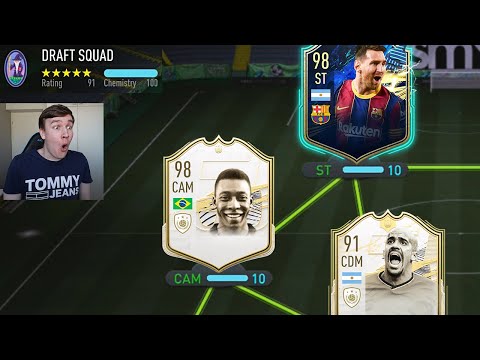 SAIN TOTS MESSI JA 98 PELE + 191 RATED FUT DRAFT