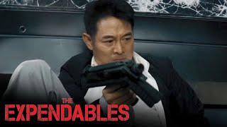 Barney & Yin Take Down Gunner in Epic Car Shootout | The Expendables