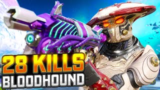 INSANE Bloodhound 28 KILLS and 4K Damage Apex Legends
