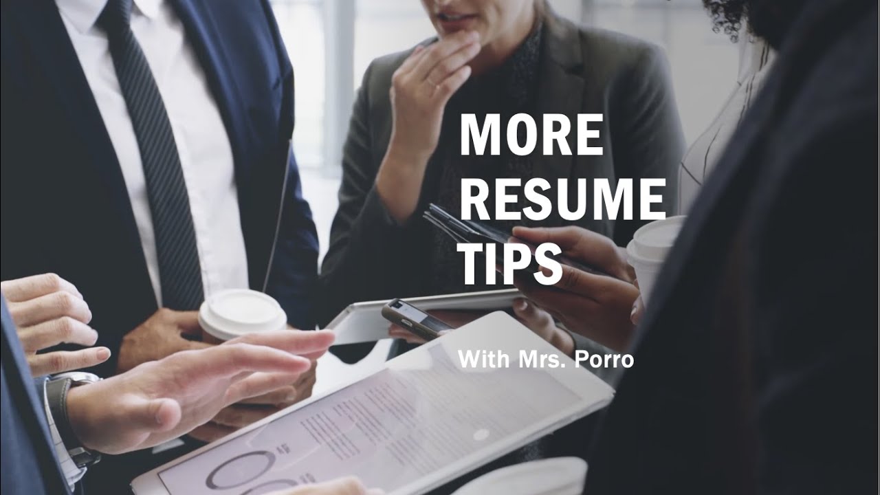CLE10 - More Resume Tips