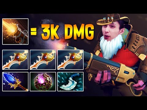 3 DIVINE RAPIERS + AGHS SNIPER | 3000 DMG EVERY 6 SECS ◄ SingSing Dota 2 Highlights