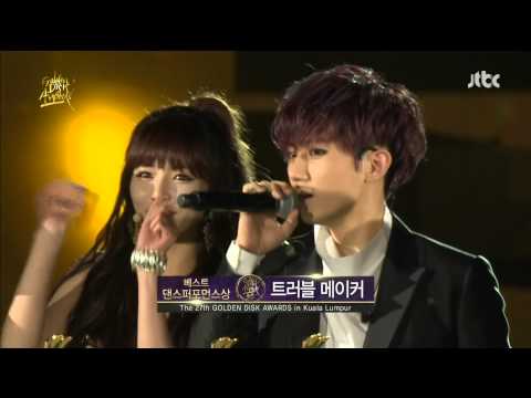 [1080] 130119 Trouble Maker 'Best Dance Performance' award - GDA day1