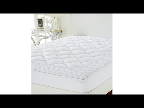 Concierge Collection Diamond Border Mattress Pad