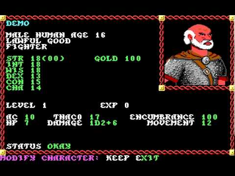 Let's Play Pool of Radiance (1988) - Part 01